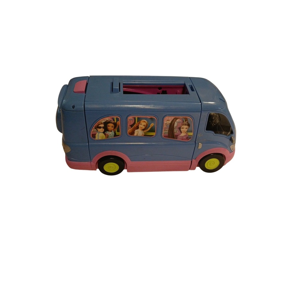 2004 Polly Pocket Club Groove Party Bus Transforming Vehicle Toy